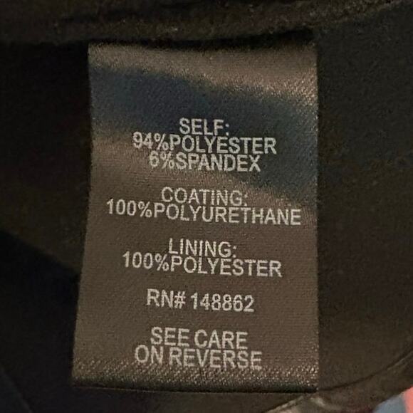 Torrid Faux Leather Black Peplum Top Shirt Sleeveless Whimsy Goth Scoop Neckline - Picture 9 of 11